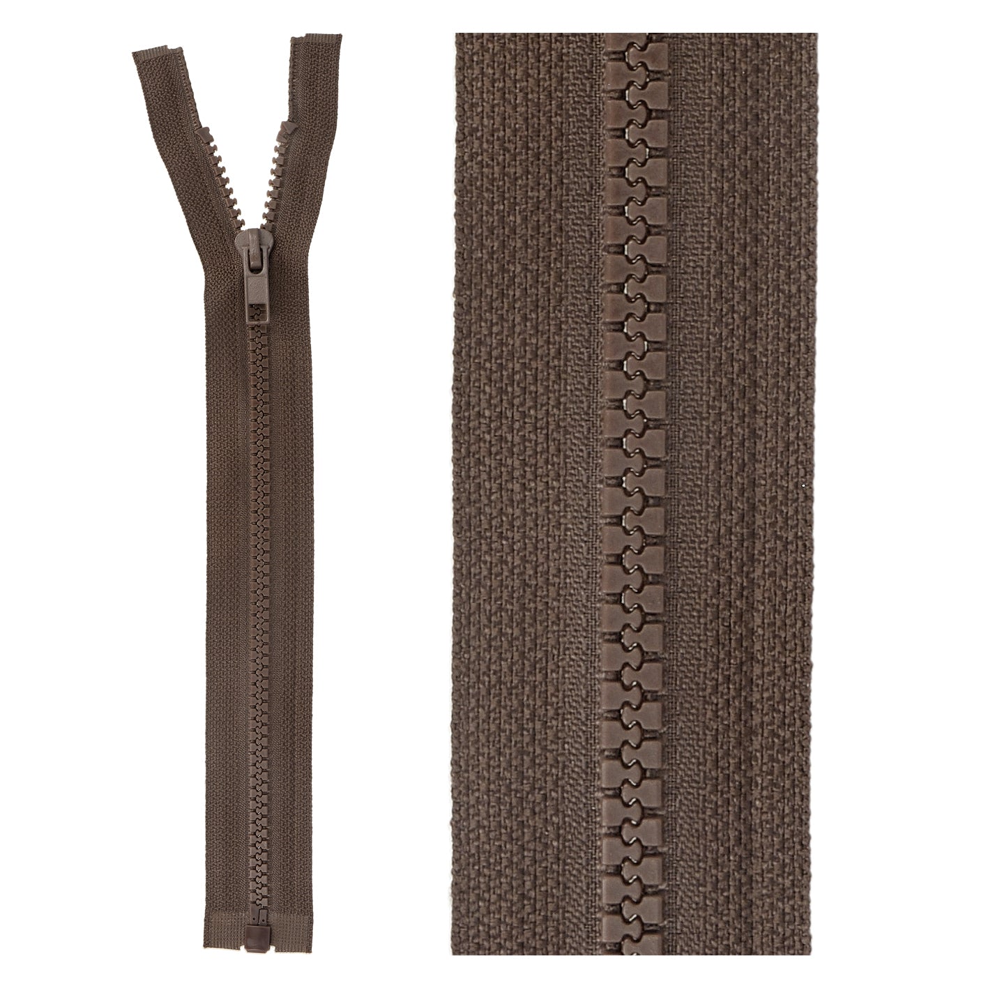 Separable plastic sports zipper - 25 cm