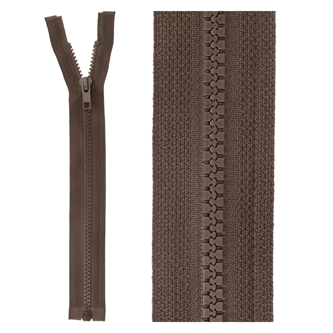 Separable plastic sports zipper - 55 cm