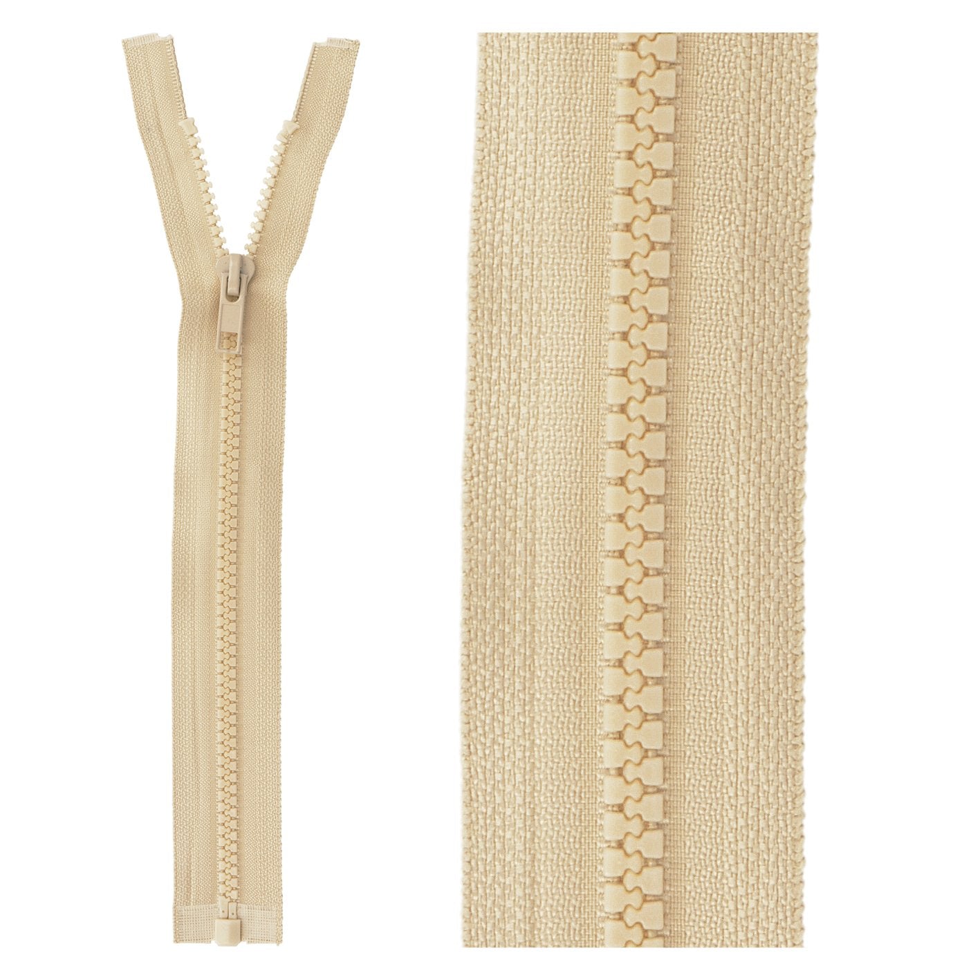 Separable plastic sports zipper - 55 cm