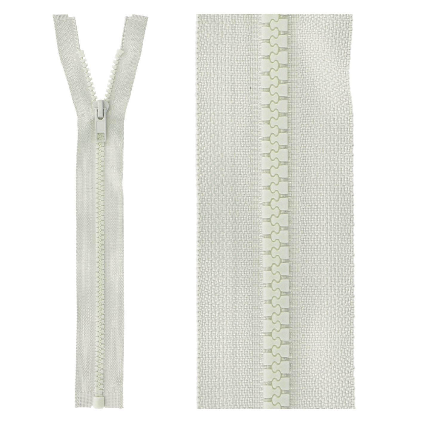 Separable plastic sports zipper - 45 cm