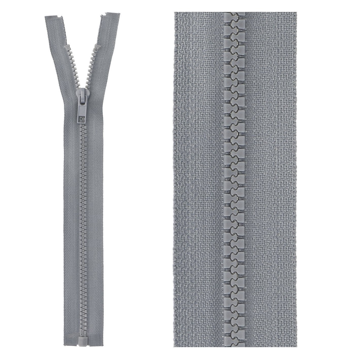 Separable plastic sports zipper - 45 cm