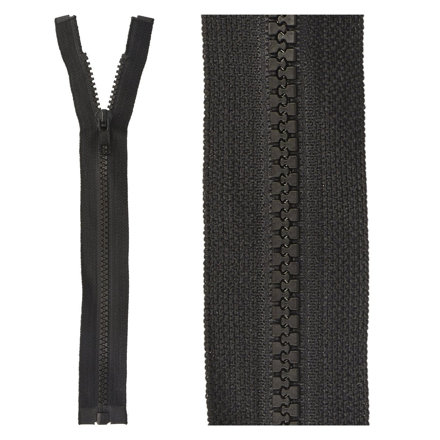 Separable plastic sports zipper - 55 cm