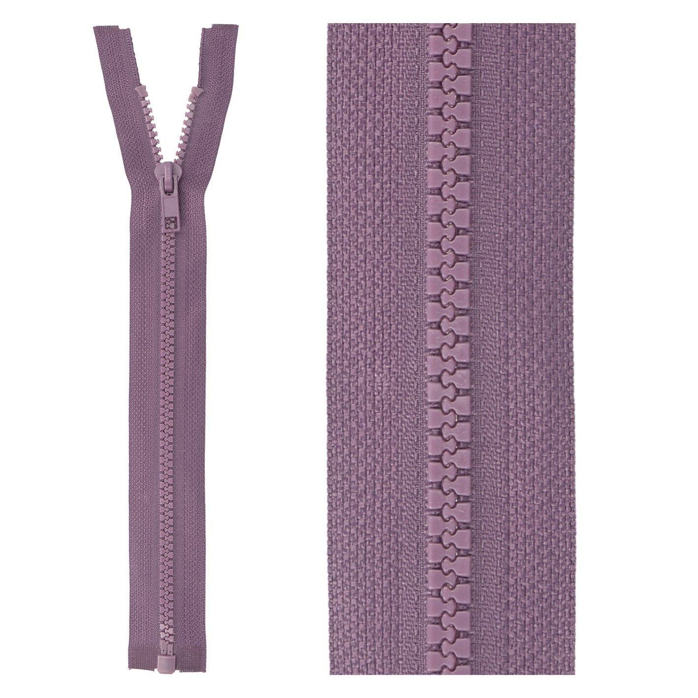 Separable plastic sports zipper - 25 cm