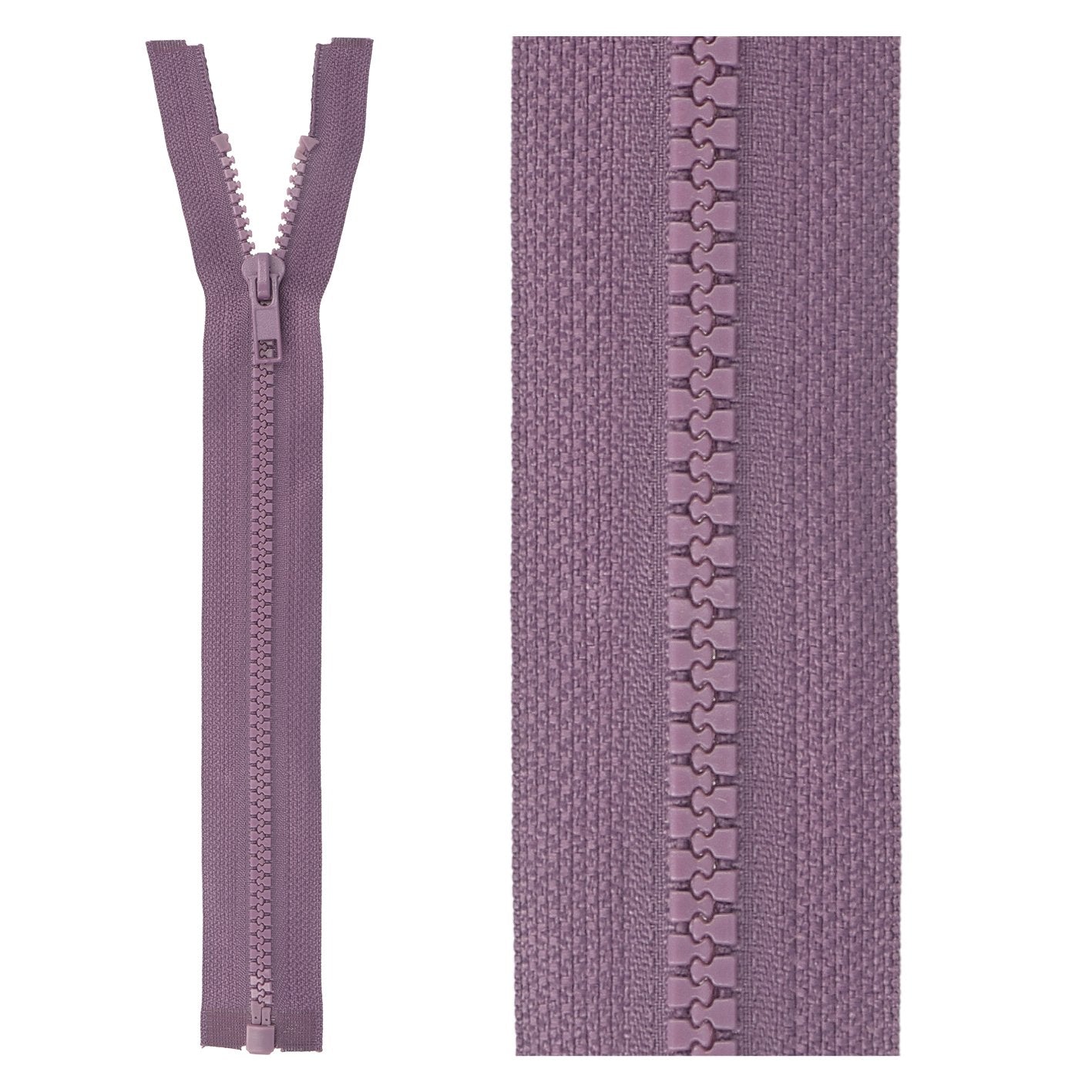 Separable plastic sports zipper - 55 cm