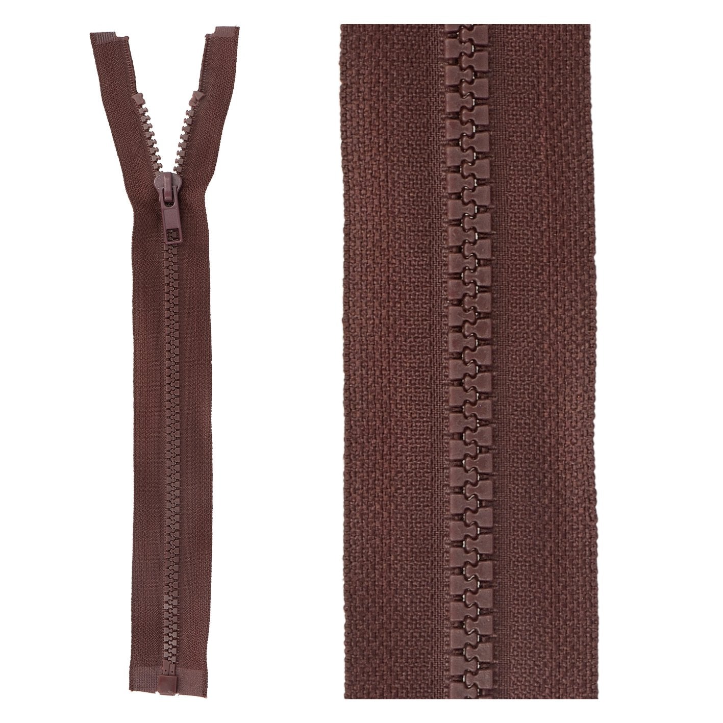 Separable plastic sports zipper - 55 cm