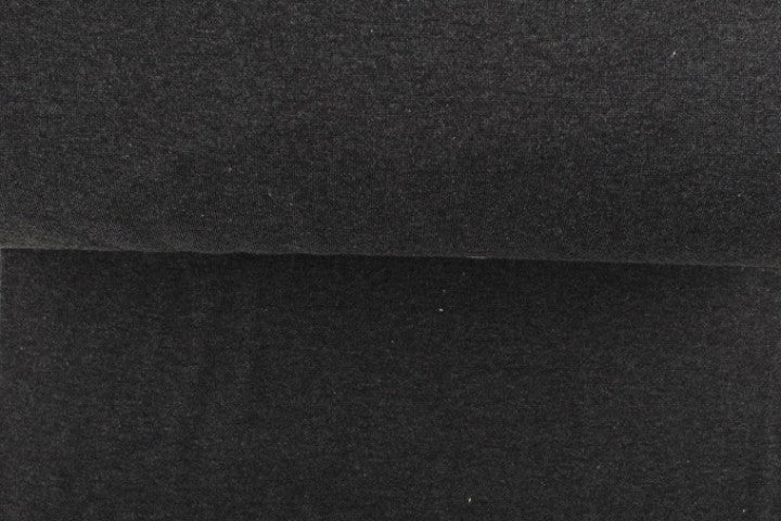 Bord côte tubulaire  - gris foncé chiné - tissu - Atelier Moondust - Bruxelles