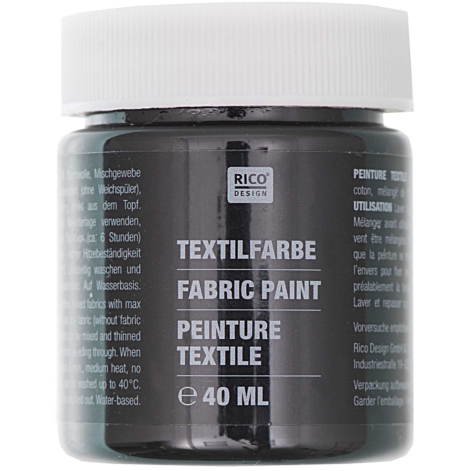 Peinture textile - noir - 40ml