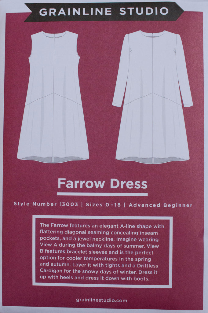 farrow dress pattern papier paper pattern