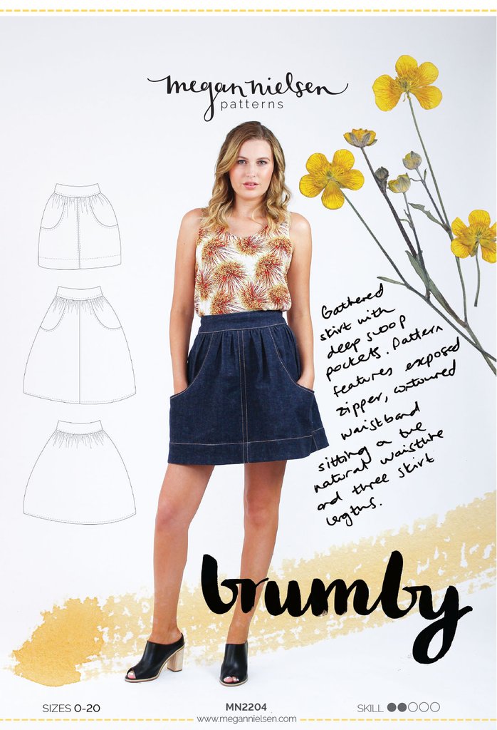 Brumby Skirt - Megan Nielsen - patron papier - Patron papier, magasine, livre - Atelier Moondust - Bruxelles