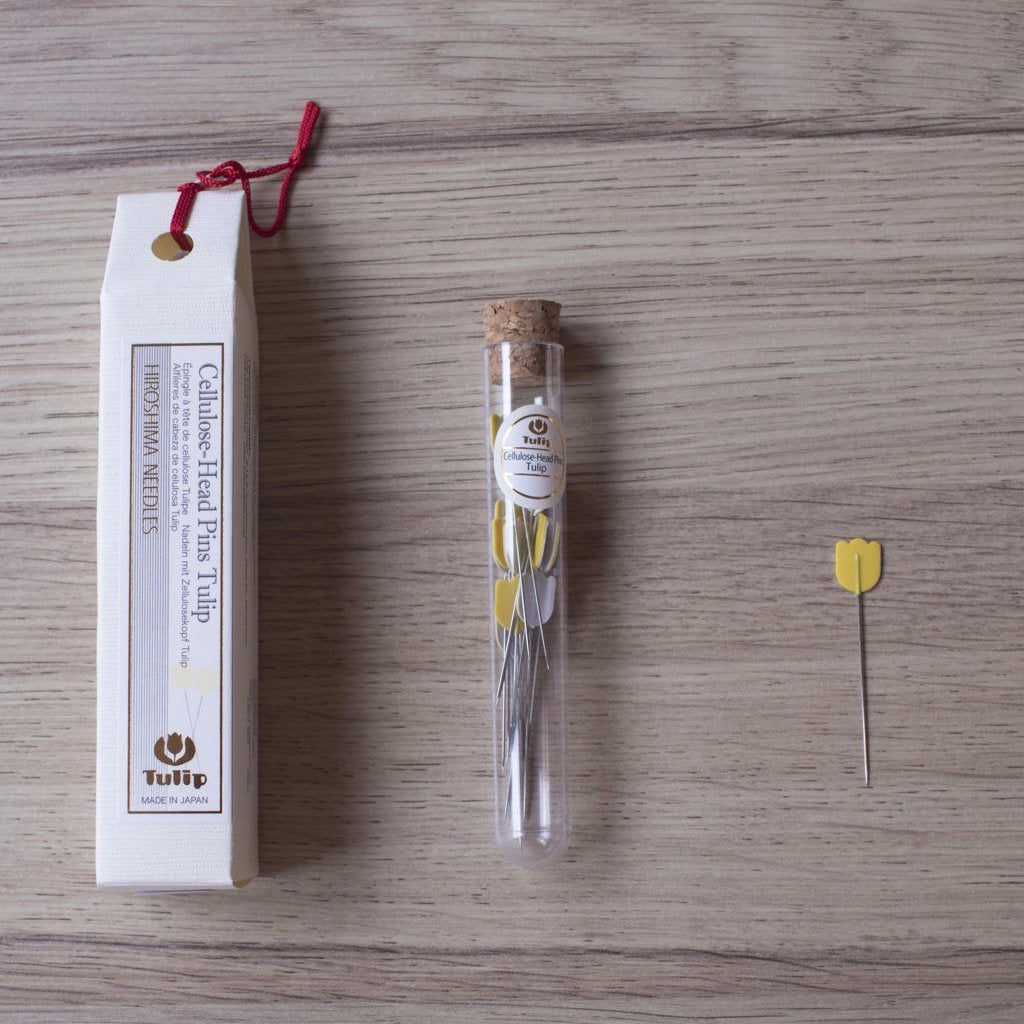 Epingles à tête de cellulose Tulipes - Hiroshima Needles - Mercerie - Atelier Moondust - Bruxelles
